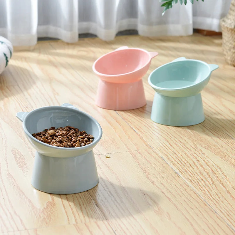 Plastic Cat Bowl | Ergonomic Design for Happy Pets