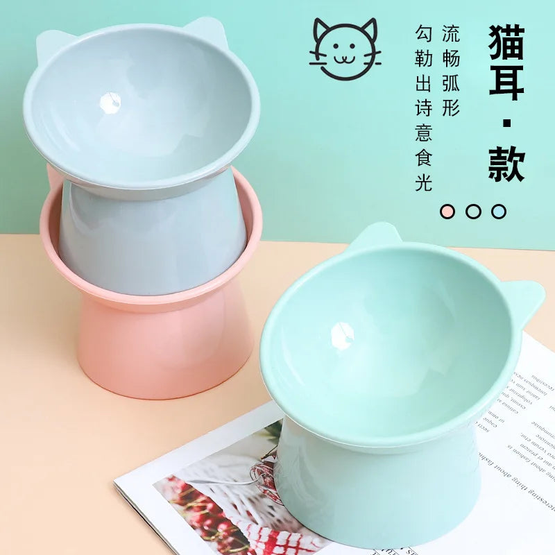 Plastic Cat Bowl | Ergonomic Design for Happy Pets