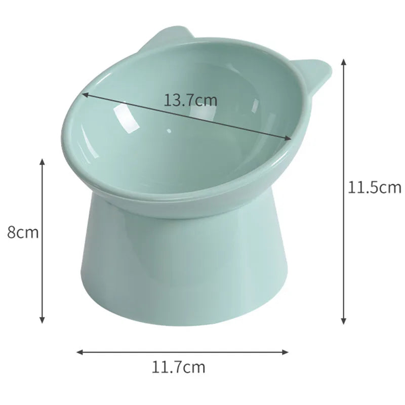 Plastic Cat Bowl | Ergonomic Design for Happy Pets