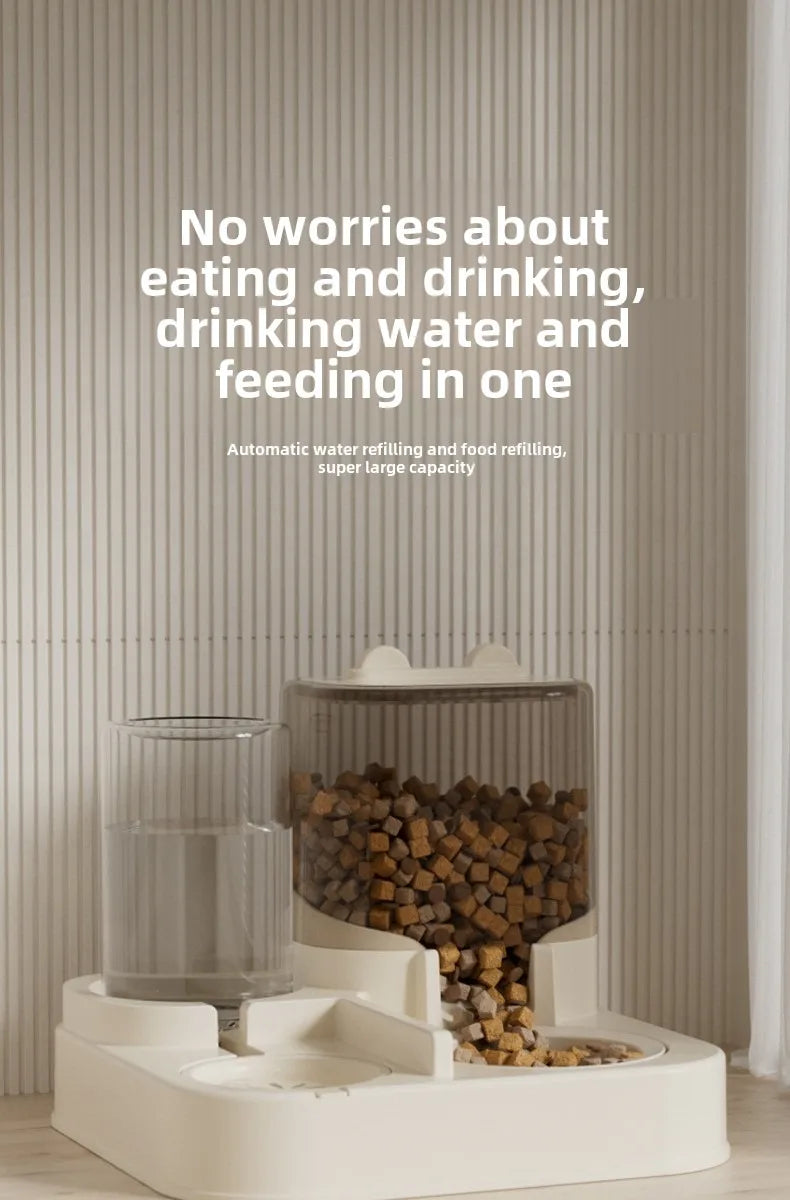 Automatic Pet Feeder | Water Dispenser Combo